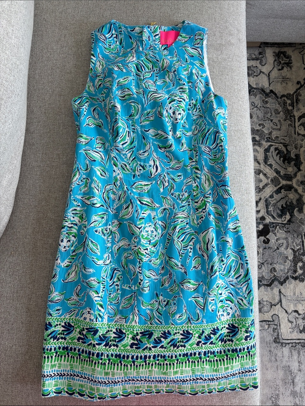 Lilly Pulitzer Mila shift dress. Zebra tiger print size 2
